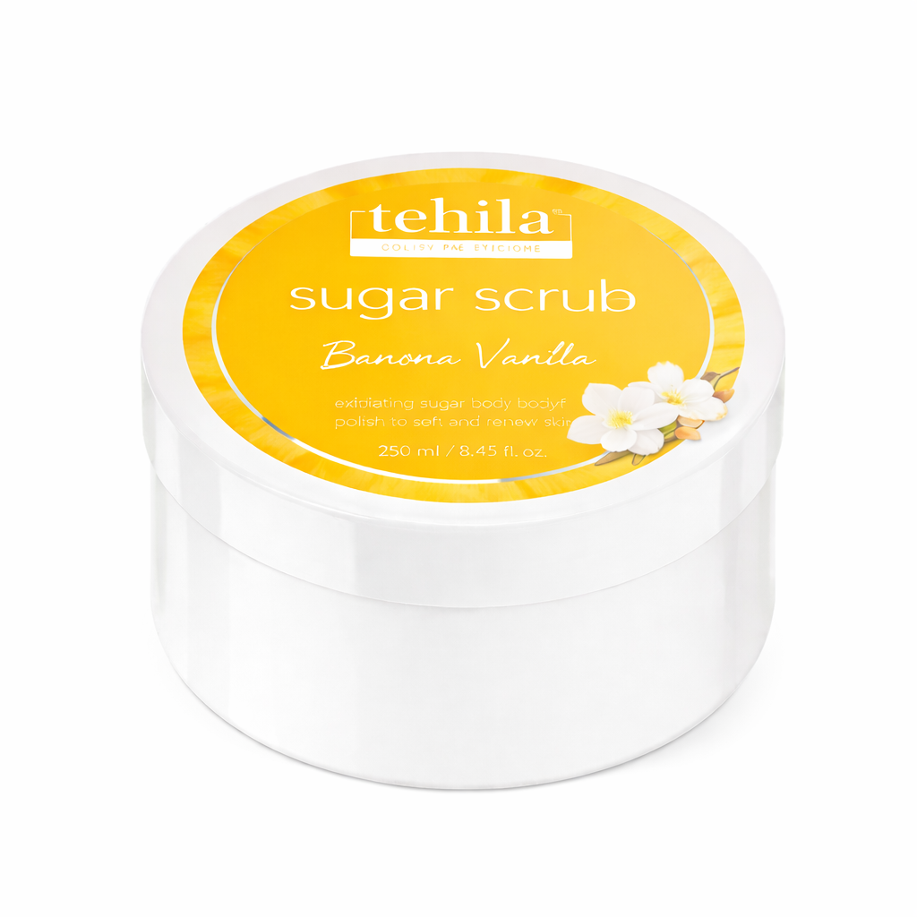 Tehila sugar scrub for gentle exfoliation and smooth glowing skin
