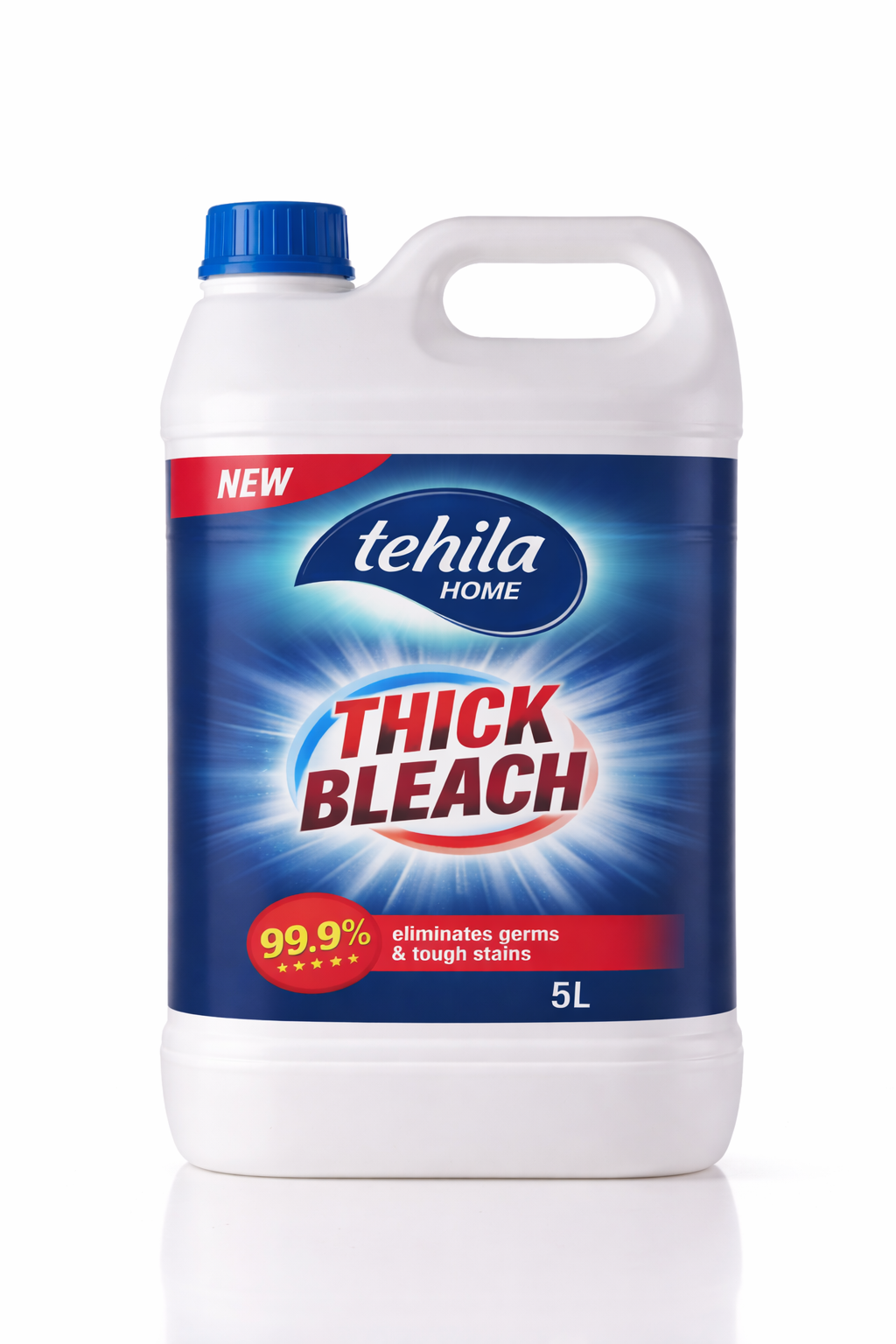Tehila Home thick bleach disinfectant for toilets and bathroom cleaning
