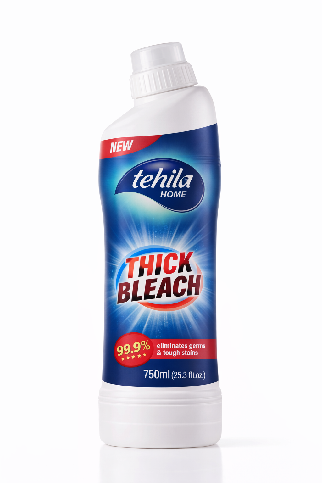 Tehila Home thick bleach disinfectant for toilets and bathroom cleaning
