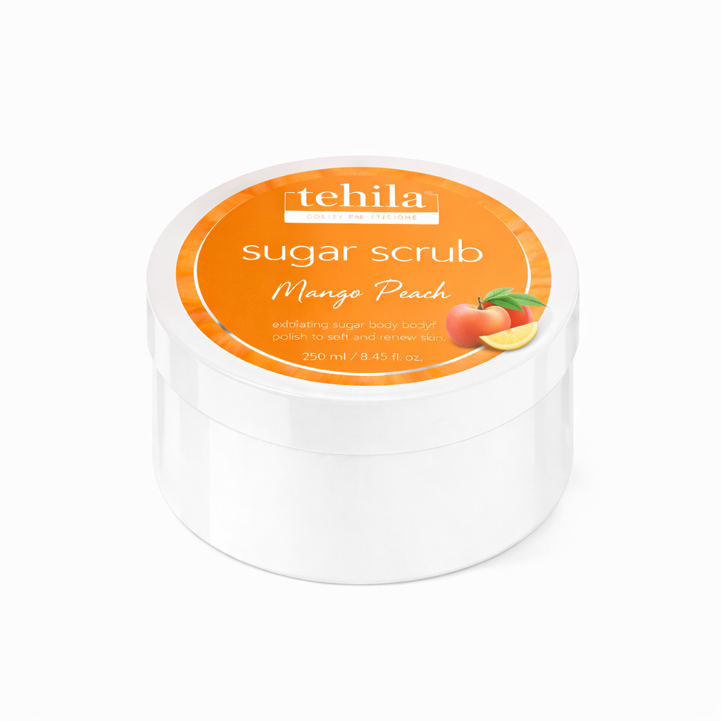 Tehila sugar scrub for gentle exfoliation and smooth glowing skin
