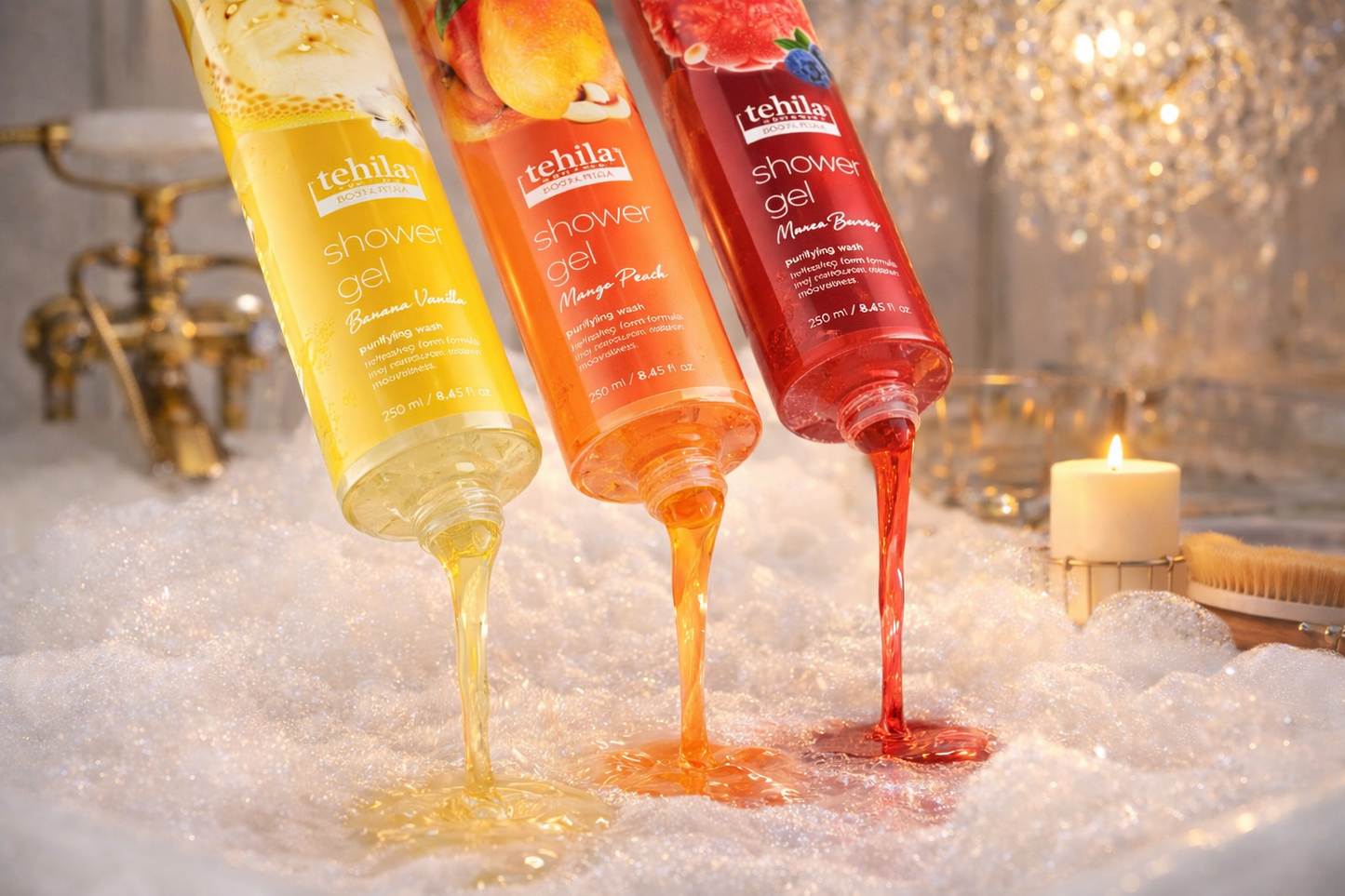 Tehila shower gel for gentle cleansing and refreshing daily showers
